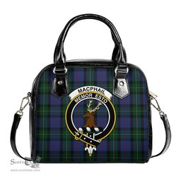Scottish MacPhail Hunting Tartan Shoulder Handbags with Family Crest Scottish Plaid Tartan Plaid - ScotsTee - scotstee.com