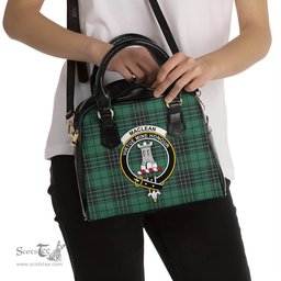 Scottish MacLean Hunting Ancient Tartan Shoulder Handbags with Family Crest Scottish Plaid Tartan Plaid - ScotsTee - scotstee.com