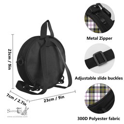 Scottish MacPherson Dress Modern Tartan Round Crossbody Bags - Round Purse Scottish Plaid Tartan Plaid - ScotsTee - scotstee.com