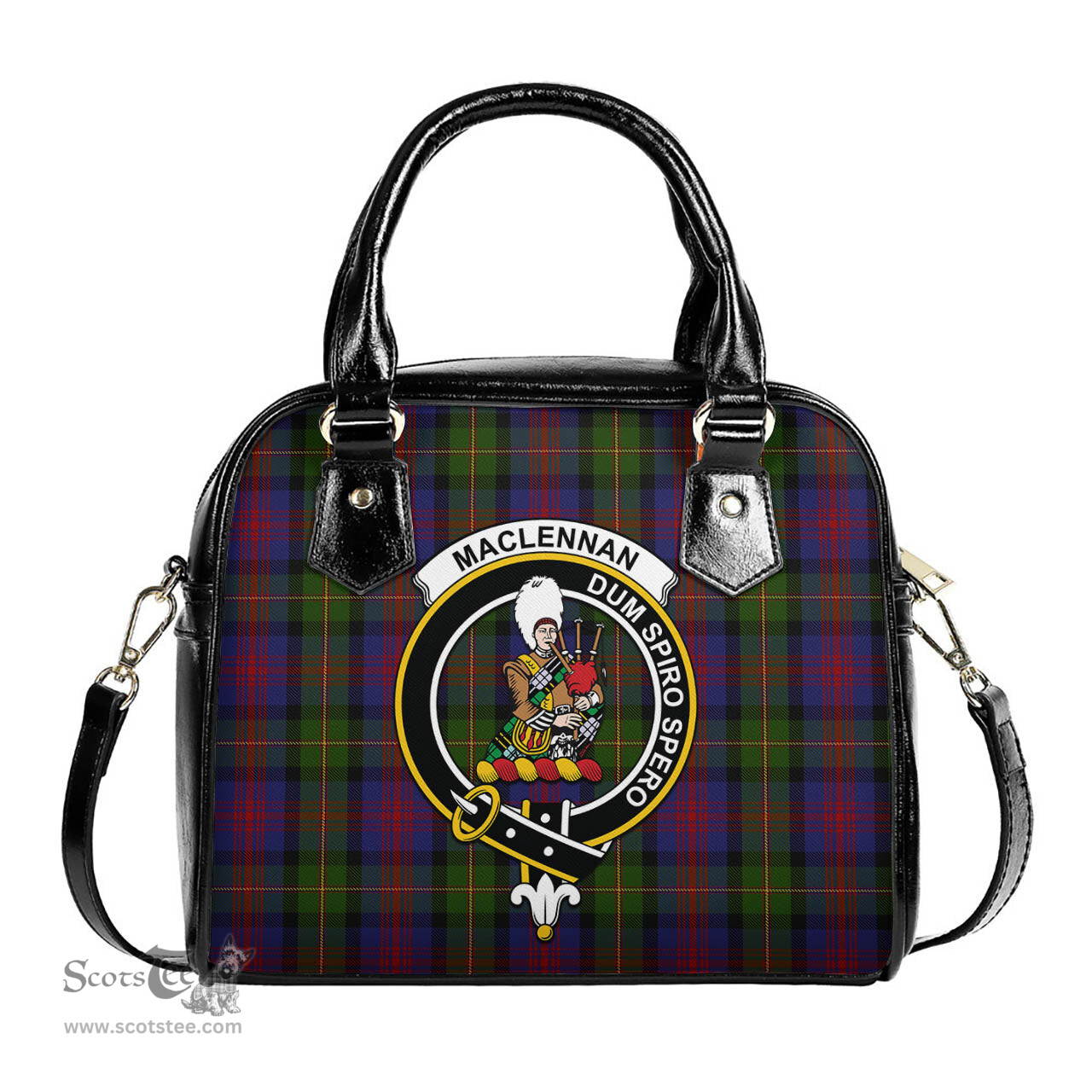 Scottish MacLennan Tartan Shoulder Handbags with Family Crest Scottish Plaid Tartan Plaid - ScotsTee - scotstee.com