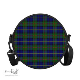 Scottish MacLeod of Harris Modern Tartan Round Crossbody Bags - Round Purse Scottish Plaid Tartan Plaid - ScotsTee - scotstee.com