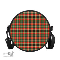 Scottish MacLachlan Hunting Modern Tartan Round Crossbody Bags - Round Purse Scottish Plaid Tartan Plaid - ScotsTee - scotstee.com