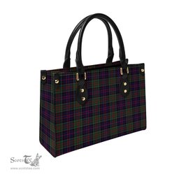 Scottish MacDonald of Clan Ranald Tartan Leather Bag for Women Scottish Plaid Tartan Plaid - ScotsTee - scotstee.com
