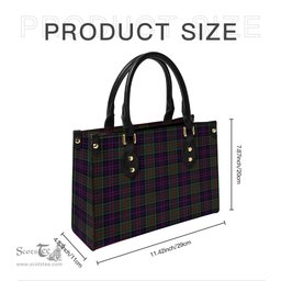 Scottish MacDonald of Clan Ranald Tartan Leather Bag for Women Scottish Plaid Tartan Plaid - ScotsTee - scotstee.com