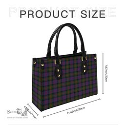 Scottish MacDonell of Glengarry Tartan Leather Bag for Women Scottish Plaid Tartan Plaid - ScotsTee - scotstee.com