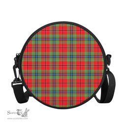 Scottish MacLean of Duart Modern Tartan Round Crossbody Bags - Round Purse Scottish Plaid Tartan Plaid - ScotsTee - scotstee.com
