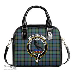 Scottish MacDonell of Glengarry Ancient Tartan Shoulder Handbags with Family Crest Scottish Plaid Tartan Plaid - ScotsTee - scotstee.com