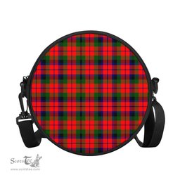 Scottish MacNaughton Modern Tartan Round Crossbody Bags - Round Purse Scottish Plaid Tartan Plaid - ScotsTee - scotstee.com