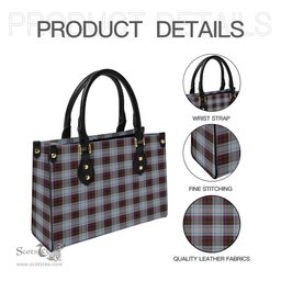 Scottish MacDonald Dress Ancient Tartan Leather Bag for Women Scottish Plaid Tartan Plaid - ScotsTee - scotstee.com
