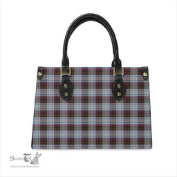 Scottish MacDonald Dress Ancient Tartan Leather Bag for Women Scottish Plaid Tartan Plaid - ScotsTee - scotstee.com