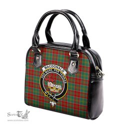 Scottish MacDonald of Kingsburgh Tartan Shoulder Handbags with Family Crest Scottish Plaid Tartan Plaid - ScotsTee - scotstee.com