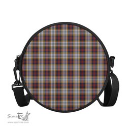 Scottish MacInnes Ancient Hunting Tartan Round Crossbody Bags - Round Purse Scottish Plaid Tartan Plaid - ScotsTee - scotstee.com
