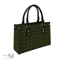 Scottish MacFie Hunting Tartan Leather Bag for Women Scottish Plaid Tartan Plaid - ScotsTee - scotstee.com