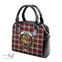 Scottish MacFie Dress Tartan Shoulder Handbags with Family Crest Scottish Plaid Tartan Plaid - ScotsTee - scotstee.com
