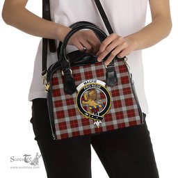 Scottish MacFie Dress Tartan Shoulder Handbags with Family Crest Scottish Plaid Tartan Plaid - ScotsTee - scotstee.com