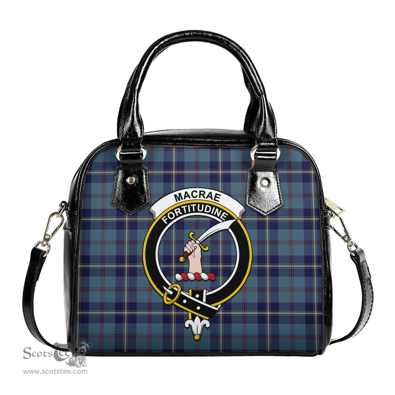 Scottish MacRaes of America Tartan Shoulder Handbags with Family Crest Scottish Plaid Tartan Plaid - ScotsTee - scotstee.com