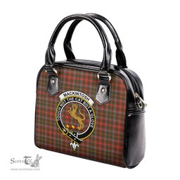 Scottish MacKintosh Hunting Weathered Tartan Shoulder Handbags with Family Crest Scottish Plaid Tartan Plaid - ScotsTee - scotstee.com