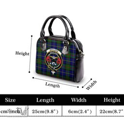 Scottish MacLeod of Harris Modern Tartan Shoulder Handbags with Family Crest Scottish Plaid Tartan Plaid - ScotsTee - scotstee.com