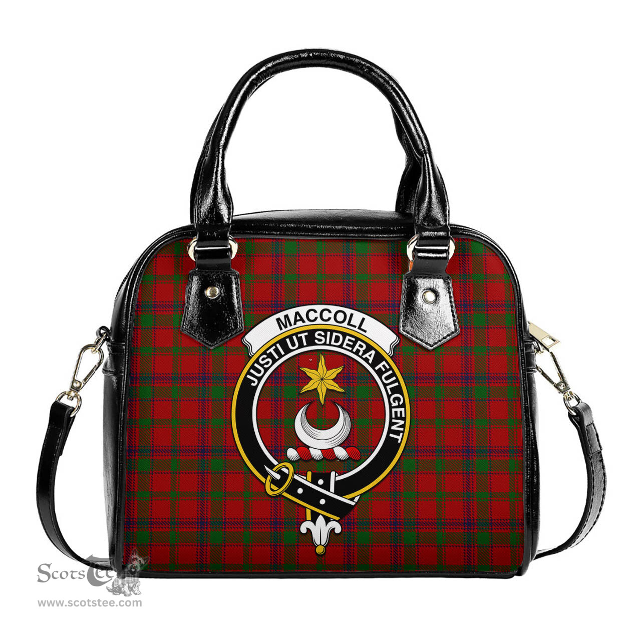 Scottish MacColl Tartan Shoulder Handbags with Family Crest Scottish Plaid Tartan Plaid - ScotsTee - scotstee.com