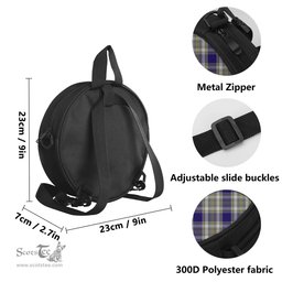 Scottish Livingston Dress Tartan Round Crossbody Bags - Round Purse Scottish Plaid Tartan Plaid - ScotsTee - scotstee.com