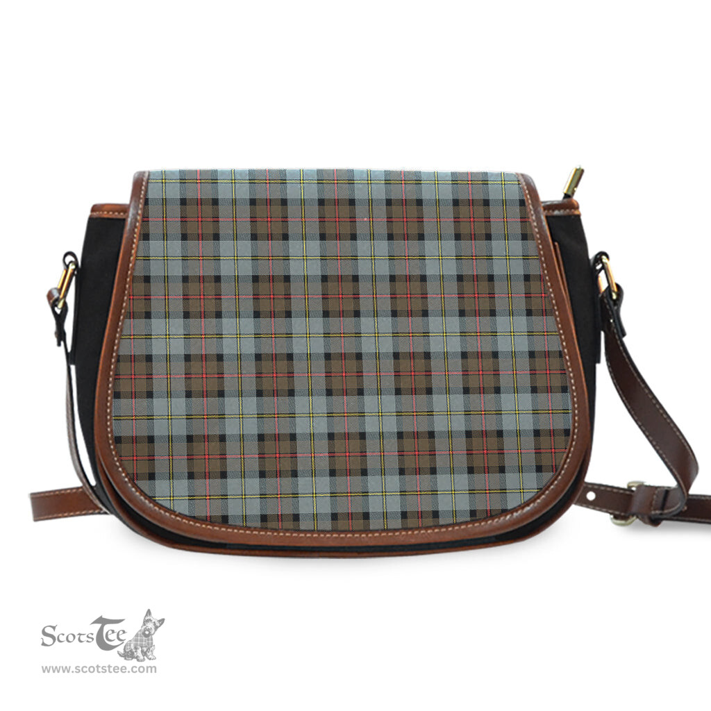 Scottish MacLeod of Harris Weathered Tartan Saddle Crossbody Bag Scottish Plaid Tartan Plaid - ScotsTee - scotstee.com