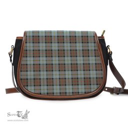 Scottish MacLeod of Harris Weathered Tartan Saddle Crossbody Bag Scottish Plaid Tartan Plaid - ScotsTee - scotstee.com