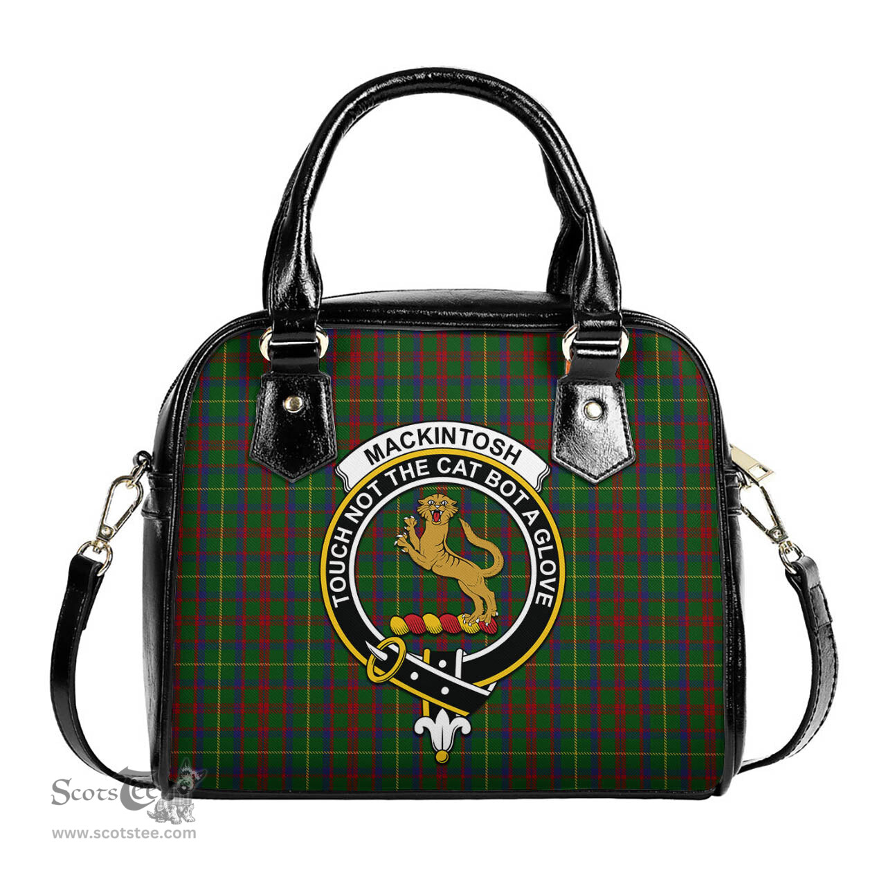 Scottish MacKintosh Hunting Tartan Shoulder Handbags with Family Crest Scottish Plaid Tartan Plaid - ScotsTee - scotstee.com