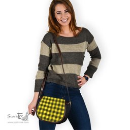 Scottish MacLeod of Lewis Modern Tartan Saddle Crossbody Bag Scottish Plaid Tartan Plaid - ScotsTee - scotstee.com