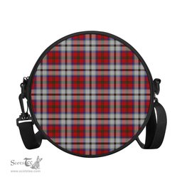 Scottish MacCulloch Dress Tartan Round Crossbody Bags - Round Purse Scottish Plaid Tartan Plaid - ScotsTee - scotstee.com