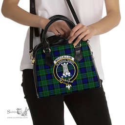 Scottish MacCallum Modern Tartan Shoulder Handbags with Family Crest Scottish Plaid Tartan Plaid - ScotsTee - scotstee.com