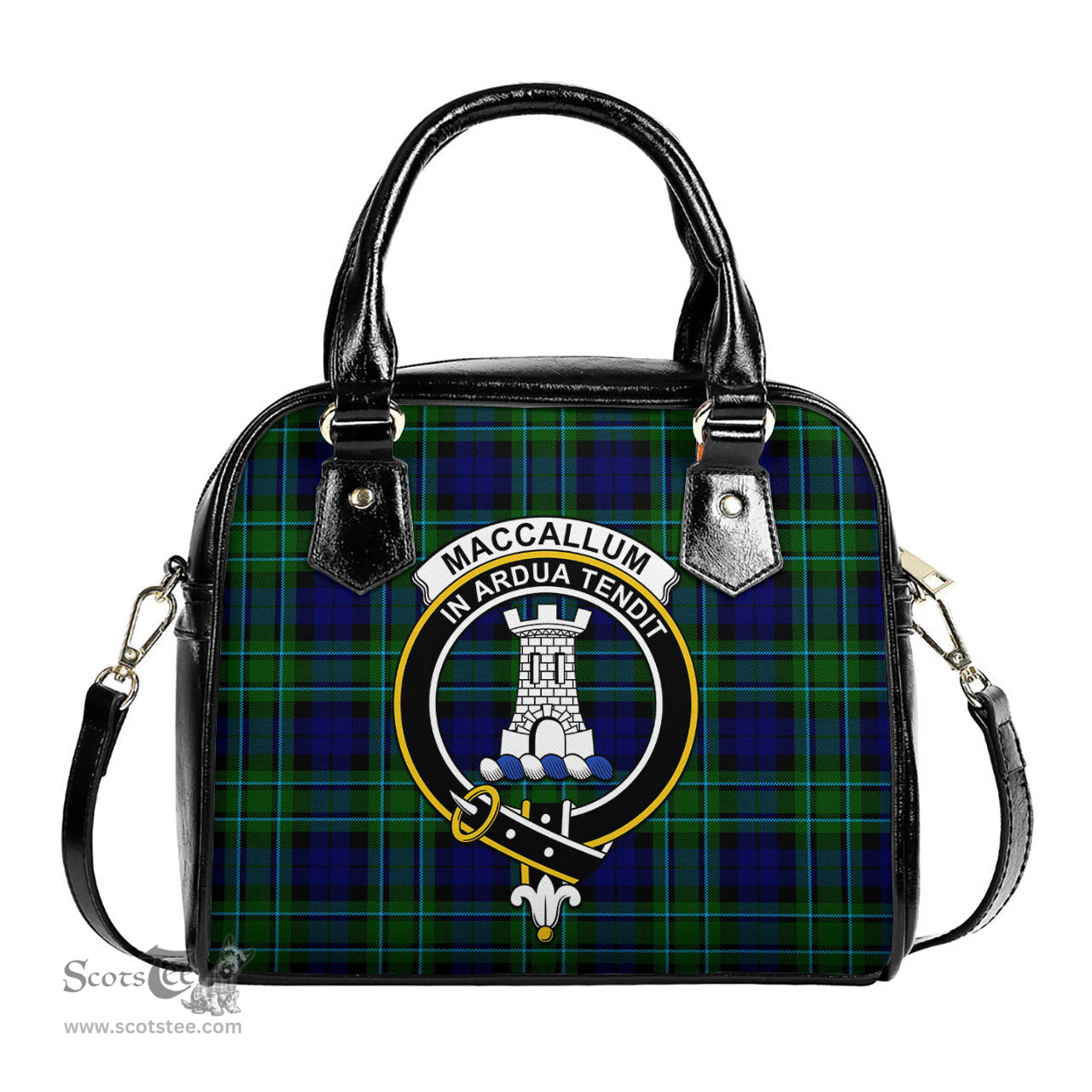 Scottish MacCallum Modern Tartan Shoulder Handbags with Family Crest Scottish Plaid Tartan Plaid - ScotsTee - scotstee.com