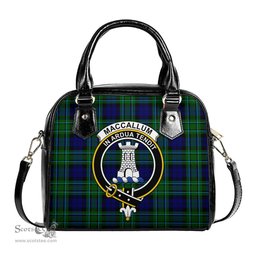 Scottish MacCallum Modern Tartan Shoulder Handbags with Family Crest Scottish Plaid Tartan Plaid - ScotsTee - scotstee.com