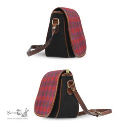 Scottish Leslie Red Tartan Saddle Crossbody Bag Scottish Plaid Tartan Plaid - ScotsTee - scotstee.com