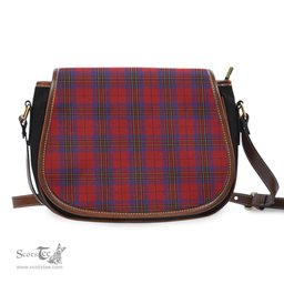 Scottish Leslie Red Tartan Saddle Crossbody Bag Scottish Plaid Tartan Plaid - ScotsTee - scotstee.com