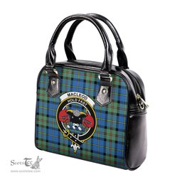 Scottish MacLeod of Harris Ancient Tartan Shoulder Handbags with Family Crest Scottish Plaid Tartan Plaid - ScotsTee - scotstee.com