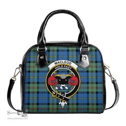 Scottish MacLeod of Harris Ancient Tartan Shoulder Handbags with Family Crest Scottish Plaid Tartan Plaid - ScotsTee - scotstee.com
