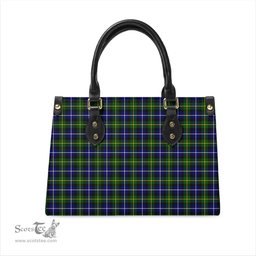 Scottish MacNeil of Barra Modern Tartan Leather Bag for Women Scottish Plaid Tartan Plaid - ScotsTee - scotstee.com