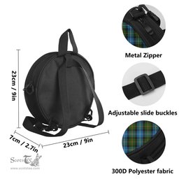 Scottish MacNeil of Barra Tartan Round Crossbody Bags - Round Purse Scottish Plaid Tartan Plaid - ScotsTee - scotstee.com