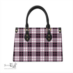Scottish MacPherson Hunting Modern Tartan Leather Bag for Women Scottish Plaid Tartan Plaid - ScotsTee - scotstee.com