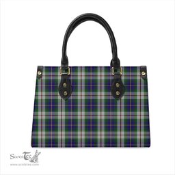 Scottish MacLeod Of Californian Tartan Leather Bag for Women Scottish Plaid Tartan Plaid - ScotsTee - scotstee.com