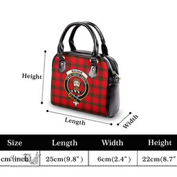 Scottish MacNab Modern Tartan Shoulder Handbags with Family Crest Scottish Plaid Tartan Plaid - ScotsTee - scotstee.com
