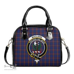 Scottish MacLaine of Lochbuie Tartan Shoulder Handbags with Family Crest Scottish Plaid Tartan Plaid - ScotsTee - scotstee.com