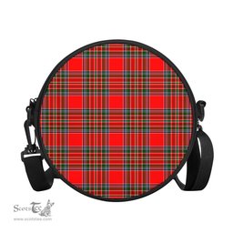 Scottish MacBain Tartan Round Crossbody Bags - Round Purse Scottish Plaid Tartan Plaid - ScotsTee - scotstee.com