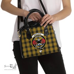 Scottish MacLeod Tartan Shoulder Handbags with Family Crest Scottish Plaid Tartan Plaid - ScotsTee - scotstee.com