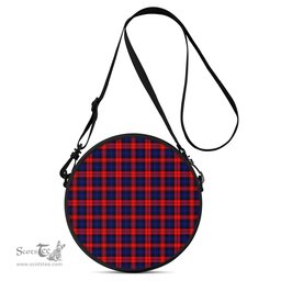 Scottish MacLachlan Modern Tartan Round Crossbody Bags - Round Purse Scottish Plaid Tartan Plaid - ScotsTee - scotstee.com