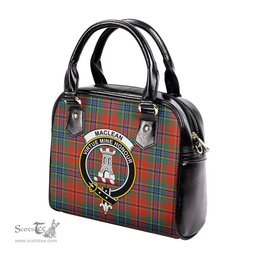 Scottish MacLean of Duart Ancient Tartan Shoulder Handbags with Family Crest Scottish Plaid Tartan Plaid - ScotsTee - scotstee.com