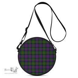 Scottish MacDonald Tartan Round Crossbody Bags - Round Purse Scottish Plaid Tartan Plaid - ScotsTee - scotstee.com