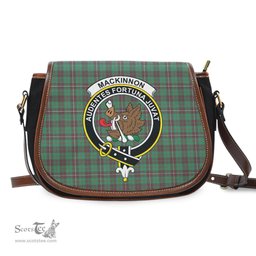 Scottish MacKinnon Hunting Ancient Tartan Saddle Crossbody Bag with Family Crest Scottish Plaid Tartan Plaid - ScotsTee - scotstee.com