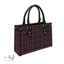 Scottish MacDonald Modern Tartan Leather Bag for Women Scottish Plaid Tartan Plaid - ScotsTee - scotstee.com
