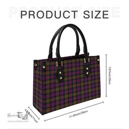 Scottish MacDonald Modern Tartan Leather Bag for Women Scottish Plaid Tartan Plaid - ScotsTee - scotstee.com